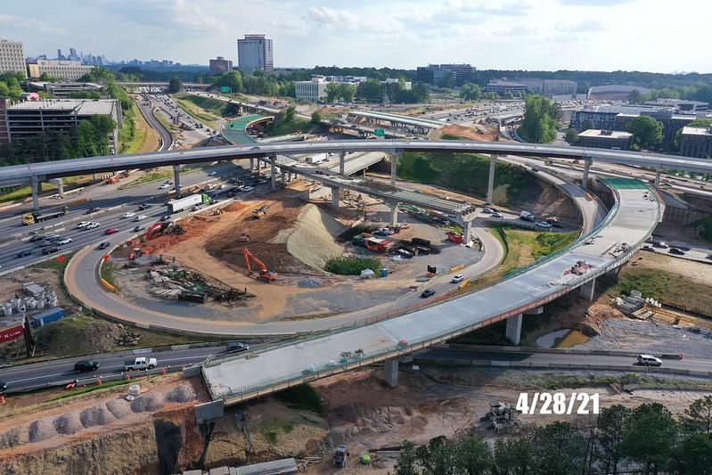 eRiNGo　　1229 Aerial Photos: I-285 Georgia 400 interchange to open in late